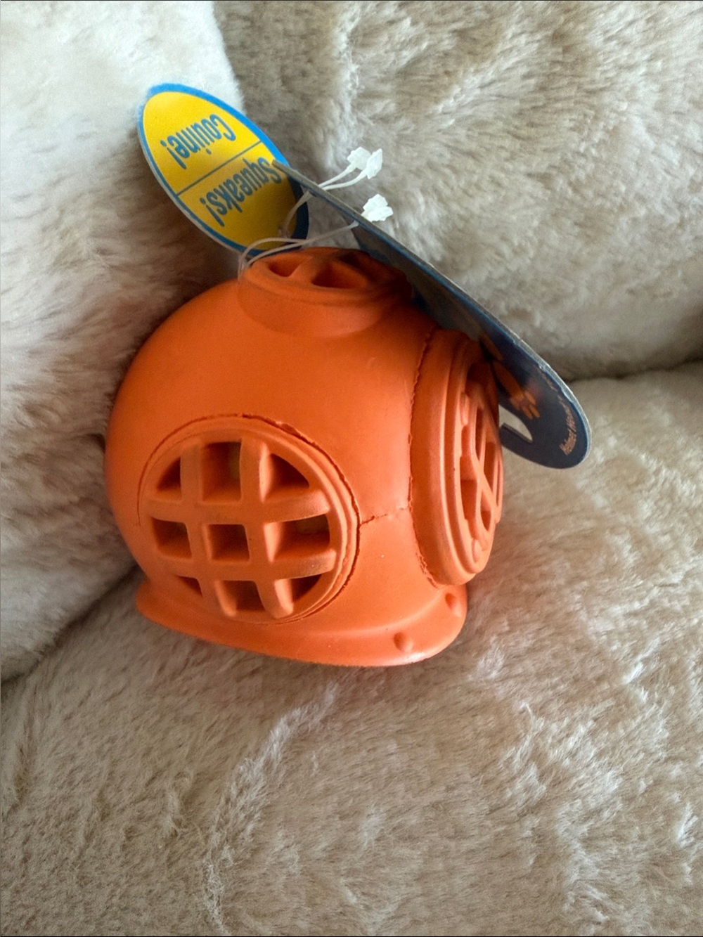 Pet Orange Squeak Toy Ball for Dogs - Picture 2 of 5